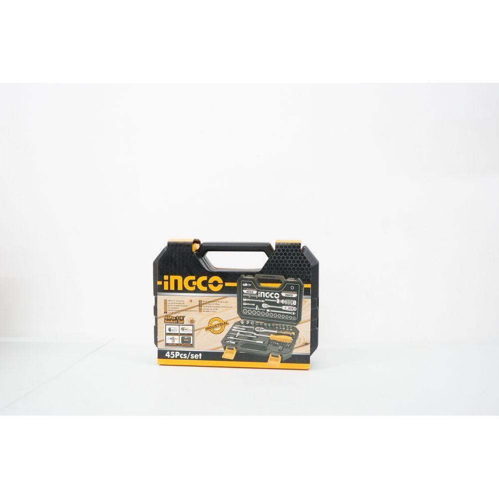 Ingco HKTS14451 45pcs Socket Wrench Set 1/4" Drive | Ingco by KHM Megatools Corp. Ingco HKTS14451 45pcs Socket Wrench Set 1/4" Drive | Ingco by KHM Megatools Corp.