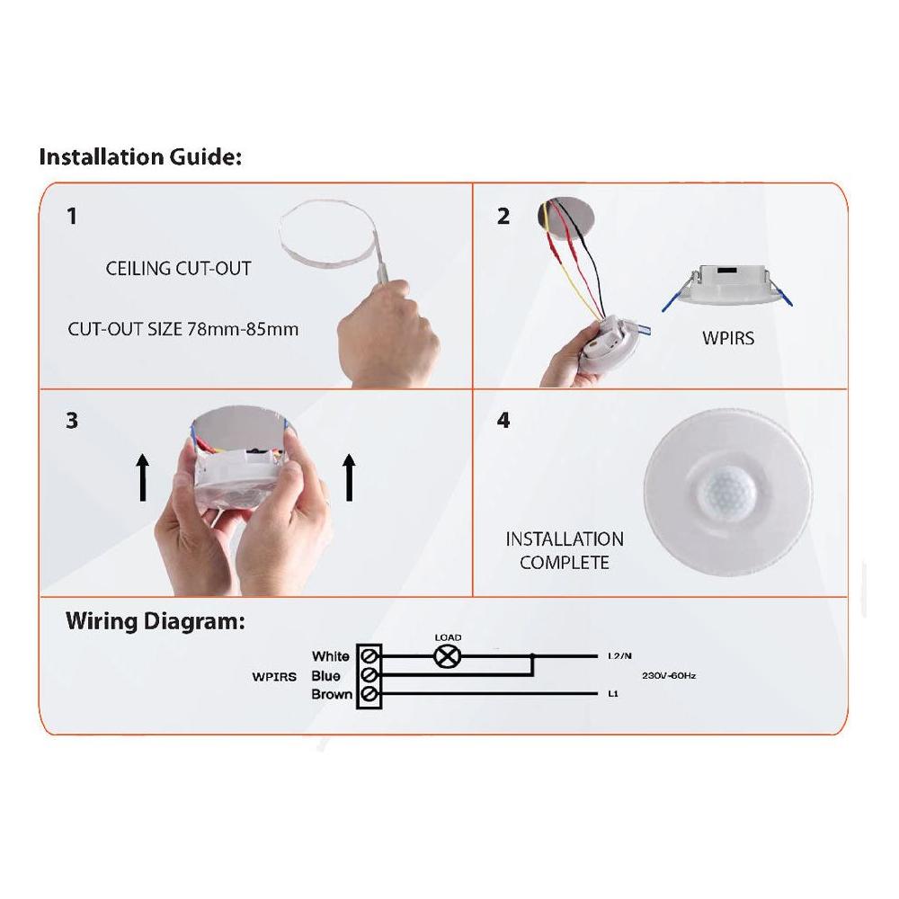 Omni WPIRS-100 Passive Infrared Sensor Switch | Omni by KHM Megatools Corp. Omni WPIRS-100 Passive Infrared Sensor Switch | Omni by KHM Megatools Corp.