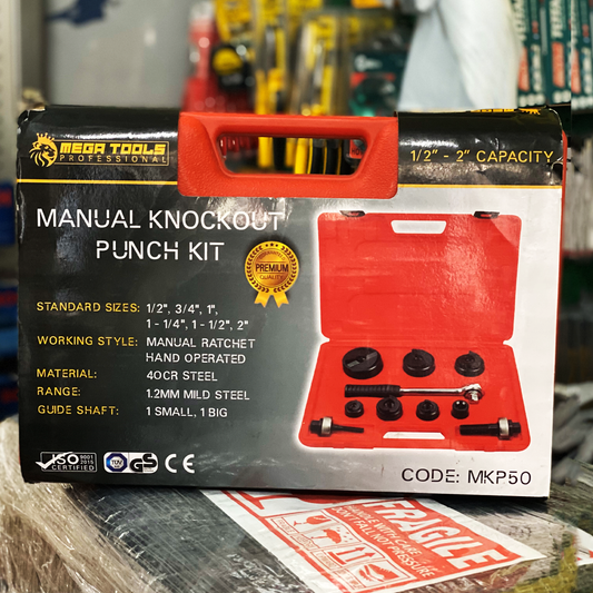 Megatools MKP50 Manual Knockout Punch Kit (Order Cancel) | Discounts by KHM Megatools Corp.
