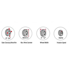 Meiho Car Tire Changer 12" - 24" (Full Automatic) | Meiho by KHM Megatools Corp.