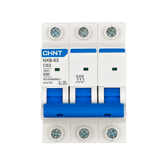Chint NXB-63 3 Pole 6KA 380-415V Miniature Circuit Breaker | Chint by KHM Megatools Corp.
