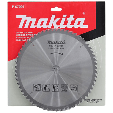 Makita P-67991 Circular Saw Blade 10" x 60T for Wood - KHM Megatools Corp.