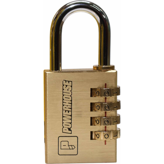 Powerhouse PH-BCPL-440 Brass Combination Padlock 4-Dials (40mm) | Powerhouse by KHM Megatools Corp.