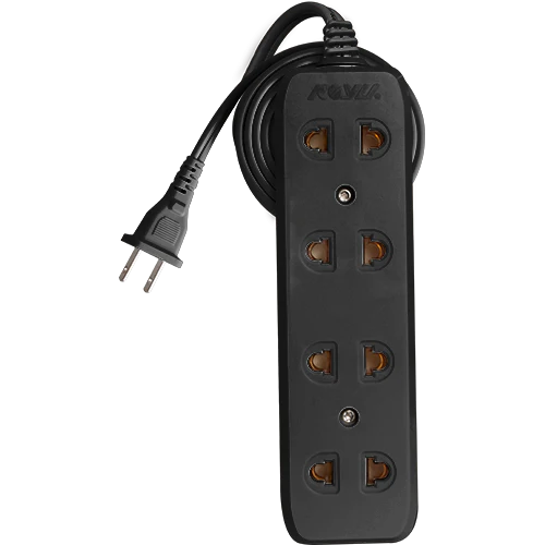 Royu REDEC104-10/B Universal Outlet 4-Gang 10A (10 Meters) | Royu by KHM Megatools Corp.