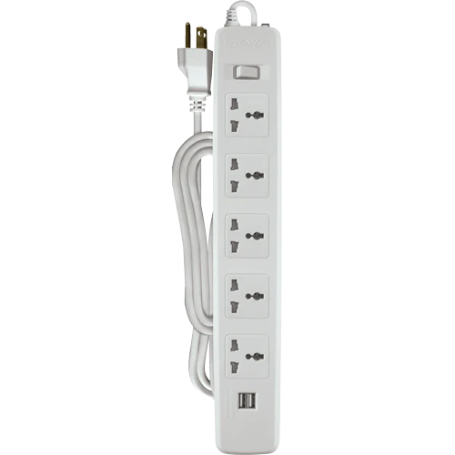 Royu REDEC625 (5-Gang) 1 Master Switch  & 2 USB Ports | Royu by KHM Megatools Corp. Royu REDEC625 (5-Gang) 1 Master Switch  & 2 USB Ports | Royu by KHM Megatools Corp.