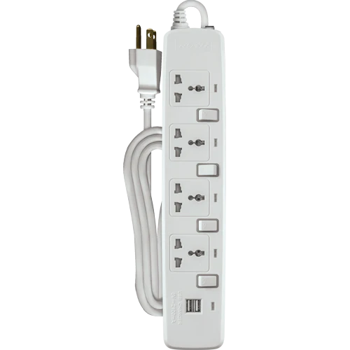 Royu REDEC724 (4-Gang) Individual Switches & 2 USB Ports | Royu by KHM Megatools Corp.
