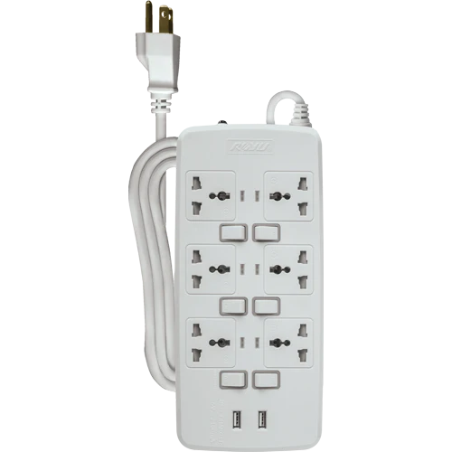 Royu REDEC726 (6-Gang) Individual Switches & 2 USB Ports | Royu by KHM Megatools Corp. Royu REDEC726 (6-Gang) Individual Switches & 2 USB Ports | Royu by KHM Megatools Corp.