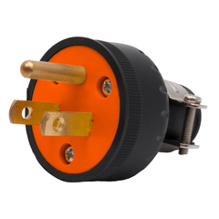 Royu REDPL205/B PVC Plug with Ground and Clamp (15A) | Royu by KHM Megatools Corp.
