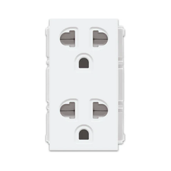 Royu RWO11 Duplex Universal Outlet with Ground & Shutter 15A (Wide) | Royu by KHM Megatools Corp.
