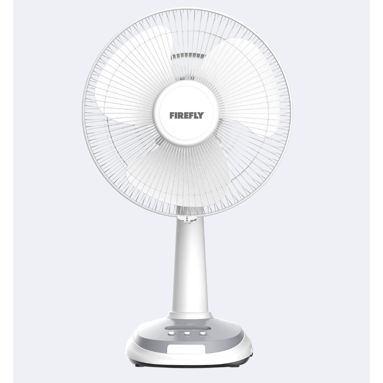 Firefly FEL6116 12" Rechargeable Desk Fan with Emergency Solar Panel and Lamps | Firefly by KHM Megatools Corp. Firefly FEL6116 12" Rechargeable Desk Fan with Emergency Solar Panel and Lamps | Firefly by KHM Megatools Corp.
