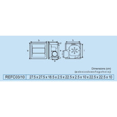 Royu REFC03-10 Ceiling Mounted Exhaust Fan 22W | Royu by KHM Megatools Corp.
