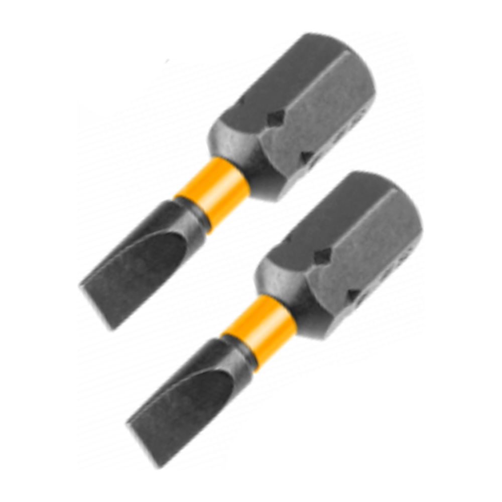 Ingco SDBIM71SL425 Impact Flat Screwdriver Bit SL4x25MM 2pcs | Ingco by KHM Megatools Corp.