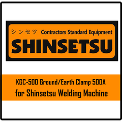 Shinsetsu KGC-500 Ground/Earth Clamp 500A | Shinsetsu by KHM Megatools Corp.