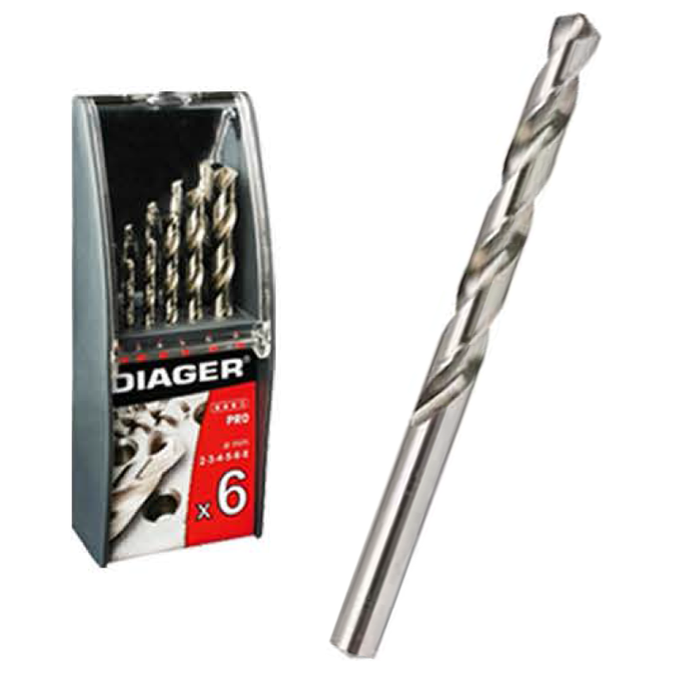 Diager 700C HSS-G Fully Ground Drill Bit Set 6Pcs | Diager by KHM Megatools Corp. Diager 700C HSS-G Fully Ground Drill Bit Set 6Pcs | Diager by KHM Megatools Corp.