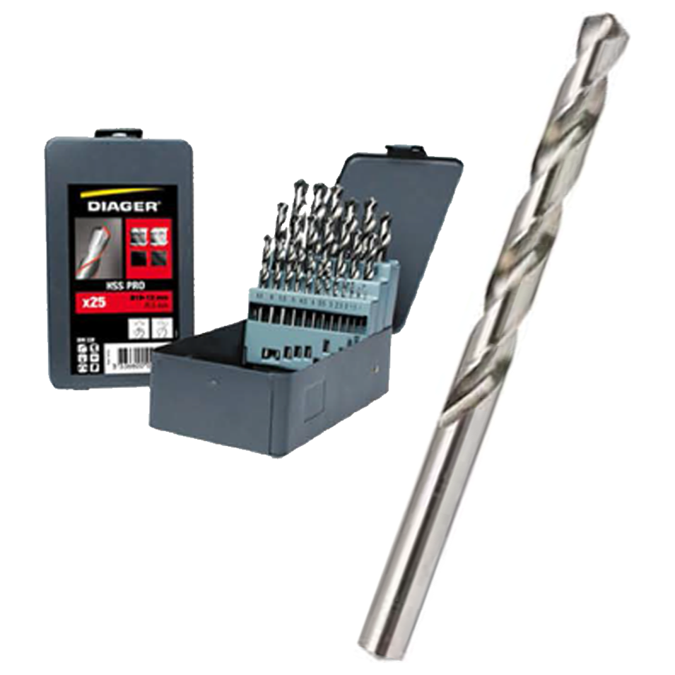 Diager 747D HSS-G Fully Ground Drill Bit Set 25Pcs | Diager by KHM Megatools Corp. Diager 747D HSS-G Fully Ground Drill Bit Set 25Pcs | Diager by KHM Megatools Corp.