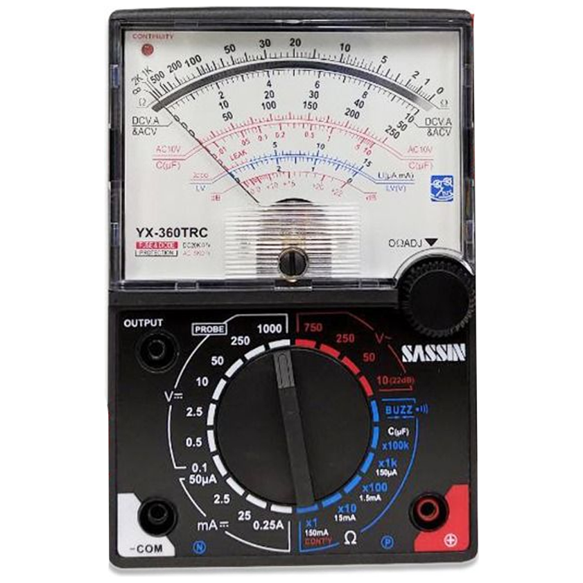 Sassin YX360TRC Analog Multi-Meter / Tester | Sassin by KHM Megatools Corp. Sassin YX360TRC Analog Multi-Meter / Tester | Sassin by KHM Megatools Corp.