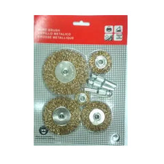 Solinnflex 8801 Wheel Wire Brush Set 5pcs with Detachable Arbor | Solinnflex by KHM Megatools Corp.