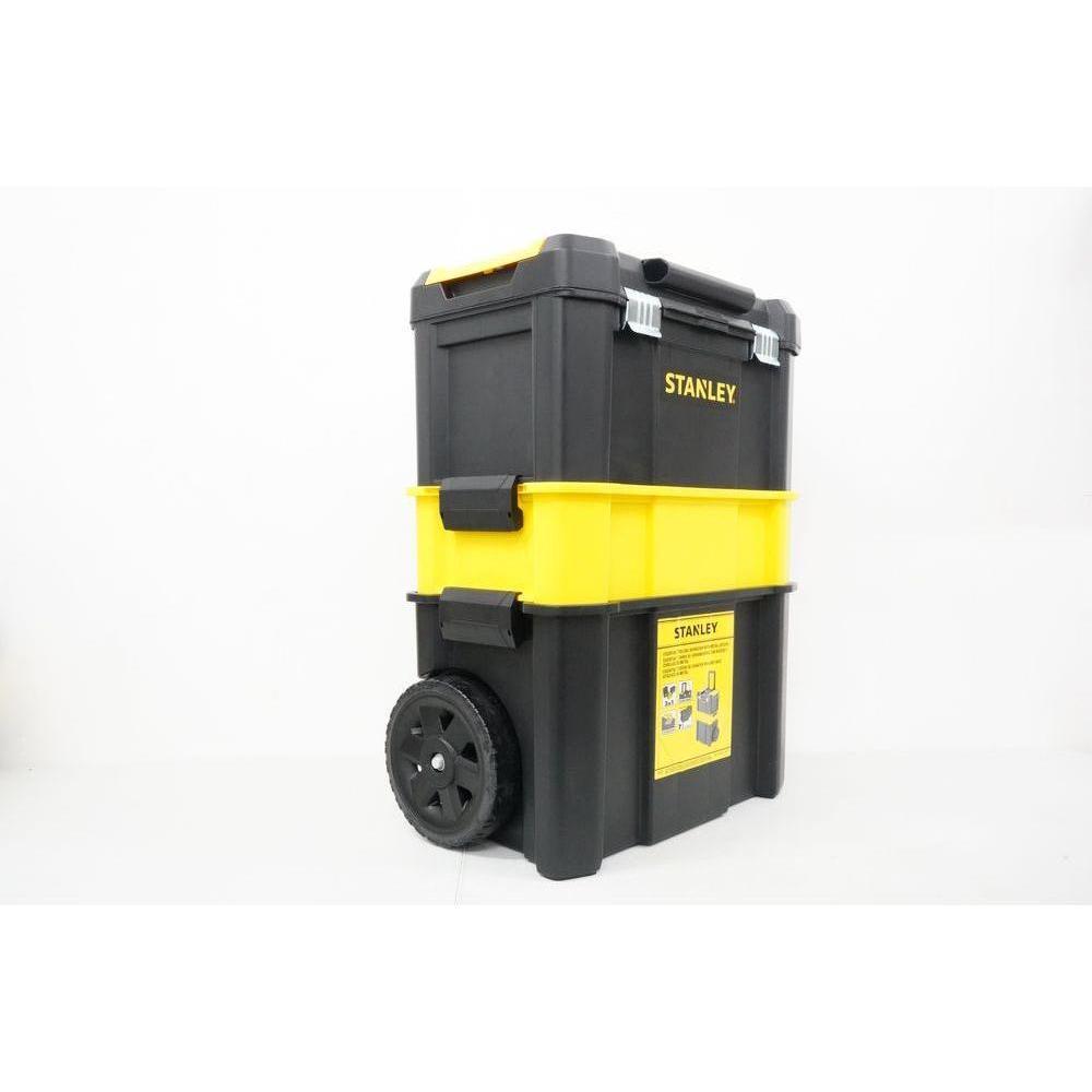 Stanley 80-151 Metal Latch Plastic Tool Box Set with Trolley / Rolling Workshop (Essential) | Stanley by KHM Megatools Corp. Stanley 80-151 Metal Latch Plastic Tool Box Set with Trolley / Rolling Workshop (Essential) | Stanley by KHM Megatools Corp.