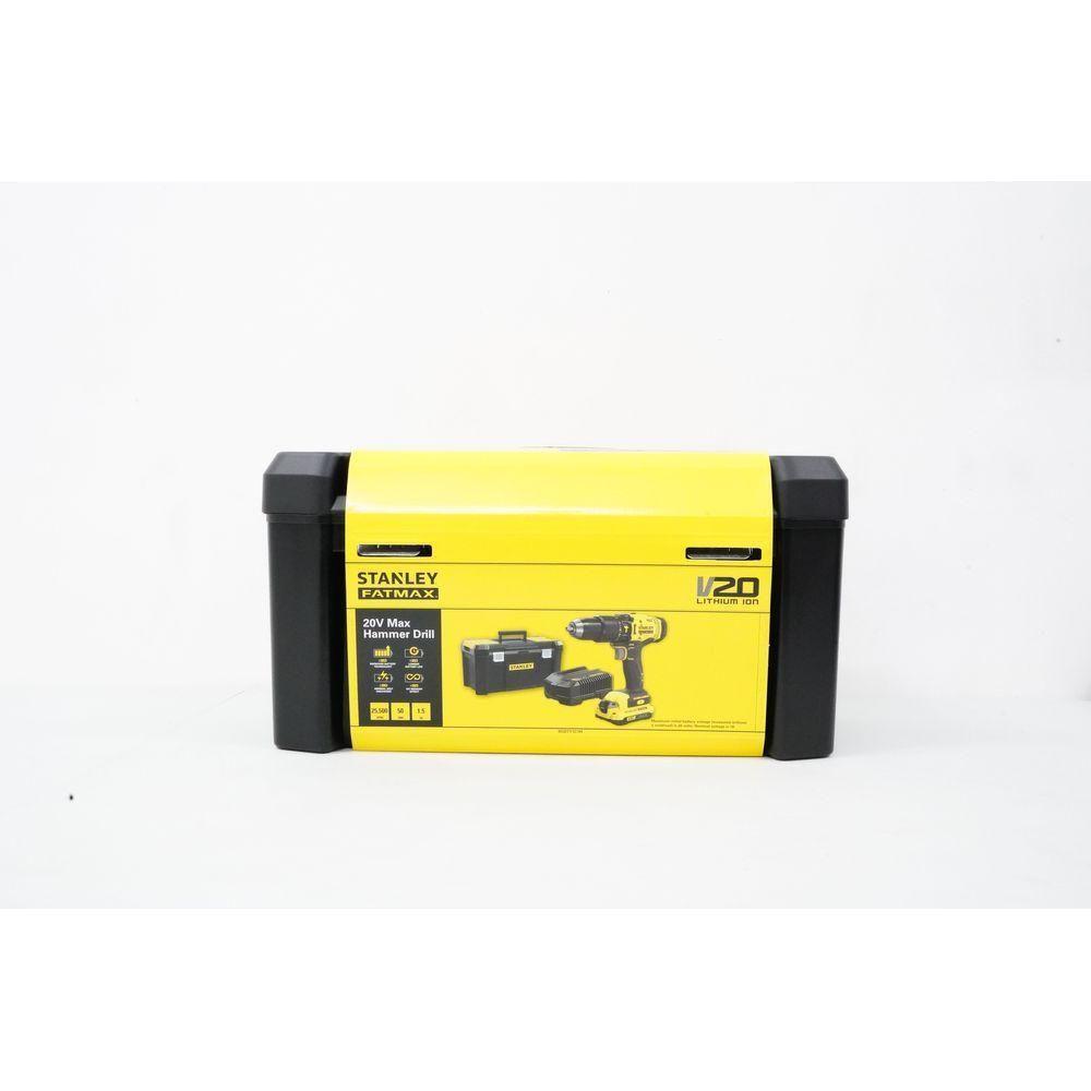 Stanley SCD711C1H 20V Cordless Hammer Drill 13mm + 100pcs Set | Stanley by KHM Megatools Corp. Stanley SCD711C1H 20V Cordless Hammer Drill 13mm + 100pcs Set | Stanley by KHM Megatools Corp.