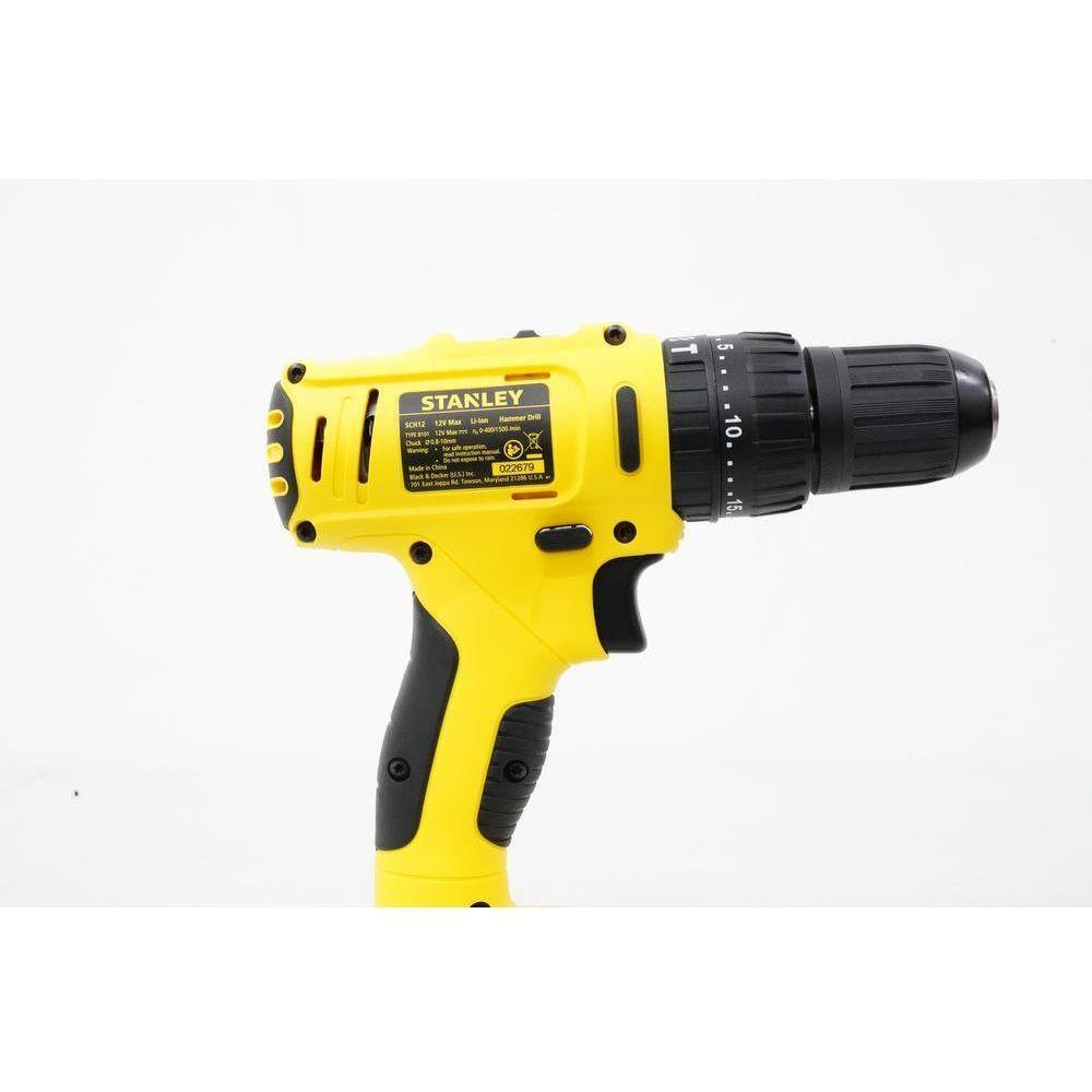 Stanley SCH121S2KA 12V Cordless Hammer Drill / Driver 10mm (SCH121S2KA) | Stanley by KHM Megatools Corp. Stanley SCH121S2KA 12V Cordless Hammer Drill / Driver 10mm (SCH121S2KA) | Stanley by KHM Megatools Corp.
