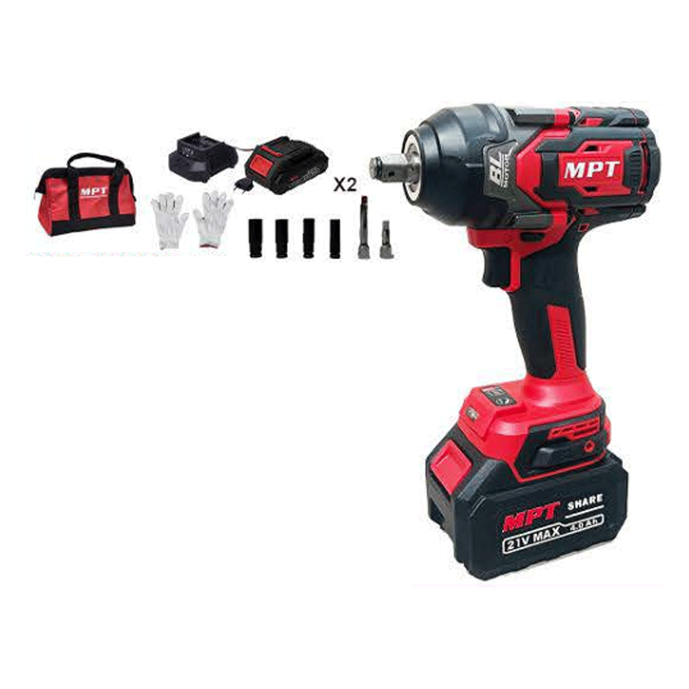 MPT MPIW21800.KO1 Brushless Cordless Impact Wrench and Tools Set | MPT by KHM Megatools Corp.