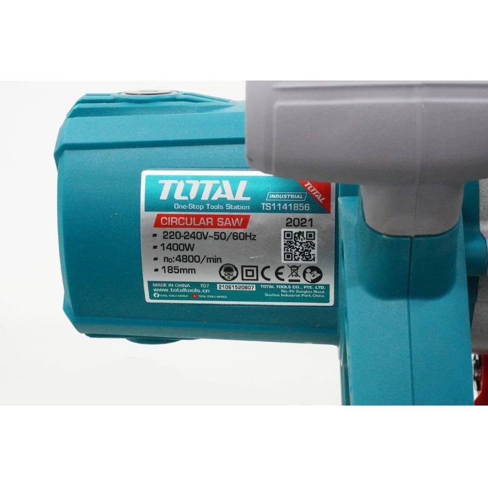 Total TS1141856 Circular Saw 7-1/4" 1400W | Total by KHM Megatools Corp. Total TS1141856 Circular Saw 7-1/4" 1400W | Total by KHM Megatools Corp.