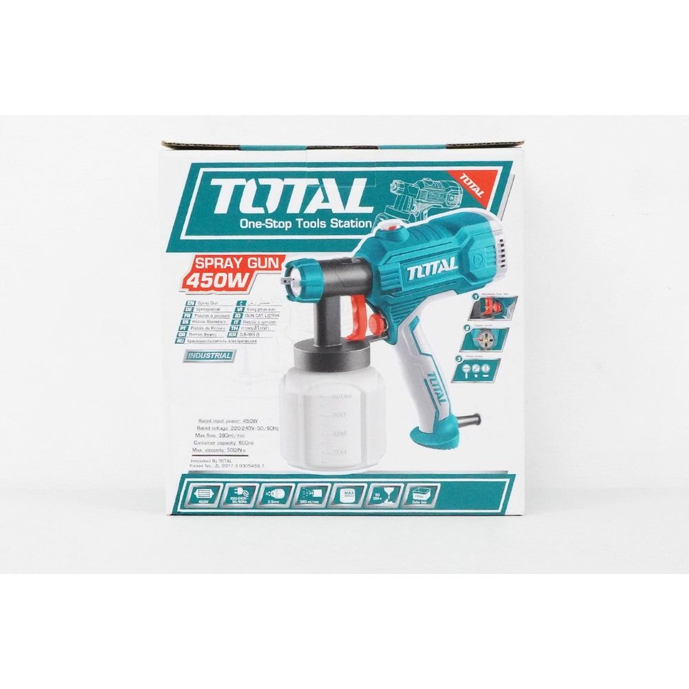 Total TT3506 Electric Paint Spray Gun 450W | Total by KHM Megatools Corp.