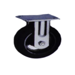 UT Fixed Industrial Caster Wheel Black Rubber (240kg-500kg) | UT by KHM Megatools Corp.