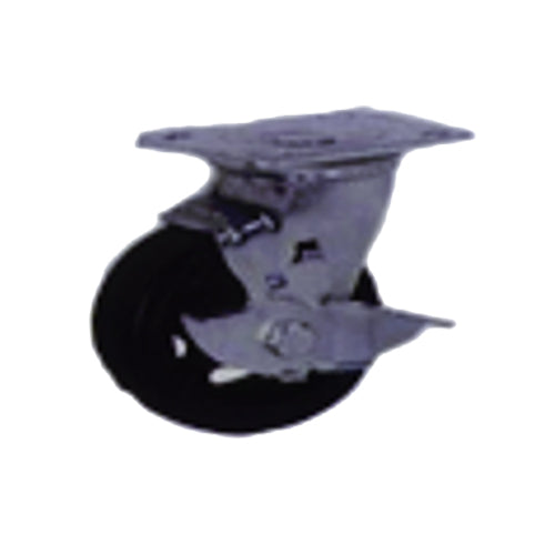 UT Swivel with Brake Industrial Caster Wheel Black Rubber (240kg-500kg) | UT by KHM Megatools Corp.