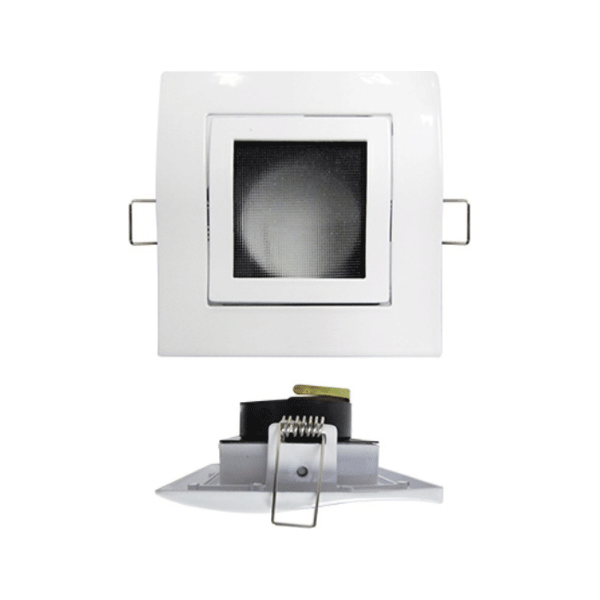 Firefly Square Recessed Type MR16  Uni-directional with Frosted Curved Glass | Firefly by KHM Megatools Corp.