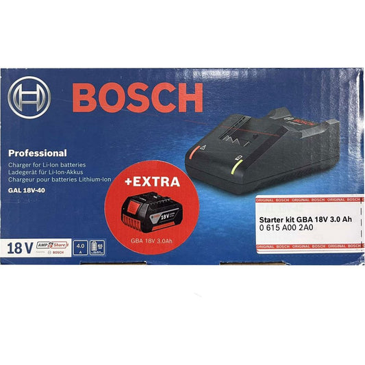 Bosch GAL 18V-40 Quick Charger 18v +Extra 3.0ah Battery | Bosch by KHM Megatools Corp.