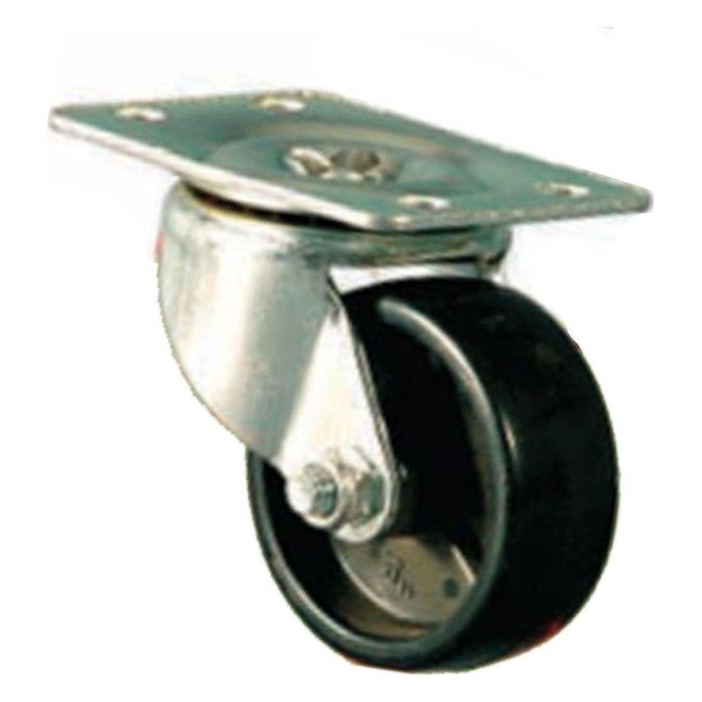 Viking Black Nylon Caster Wheels (308) (Swivel) | Viking by KHM Megatools Corp.