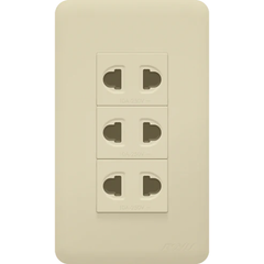 Royu WH115 3-Gang Outlet Set 10A (Classic) | Royu by KHM Megatools Corp.