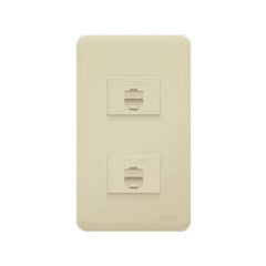 Royu WH213 2-Gang Telephone Modular Jack (Classic) | Royu by KHM Megatools Corp.