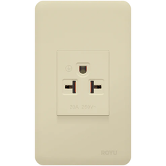 Royu WH902 1-Gang Tandem Aircon Outlet Set 20A (Classic) | Royu by KHM Megatools Corp.