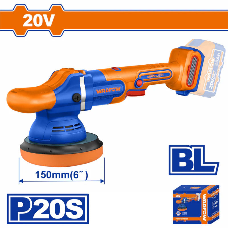 Wadfow WHL2B151 Cordless Brushless Polisher 20V (Kit) | Wadfow by KHM Megatools Corp. Wadfow WHL2B151 Cordless Brushless Polisher 20V (Kit) | Wadfow by KHM Megatools Corp.