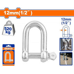 Wadfow WSAK2K12 Screw Pin Dee Shackle 12mm (1/2") | Wadfow by KHM Megatools Corp.