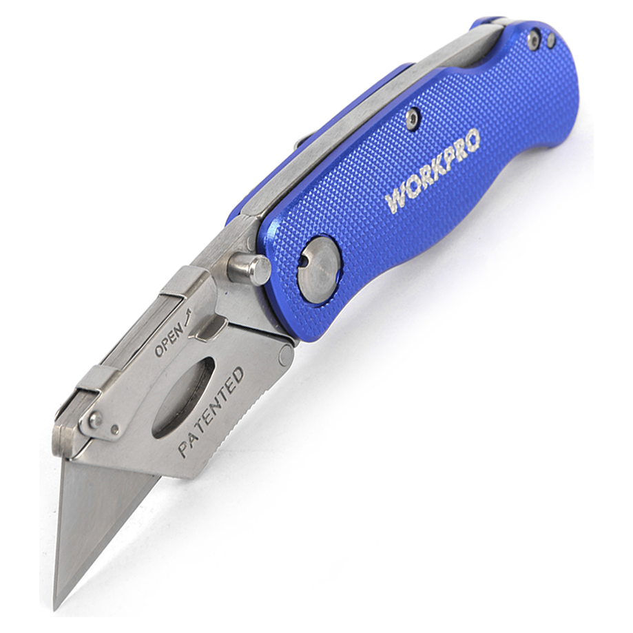 Workpro W011014WE Aluminum Folding Utility Knife | Workpro by KHM Megatools Corp. Workpro W011014WE Aluminum Folding Utility Knife | Workpro by KHM Megatools Corp.