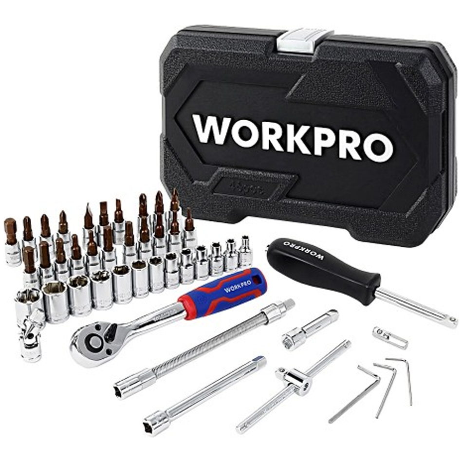 Workpro WP202540 Socket Wrench Set DR.1/4 46Pcs | Workpro by KHM Megatools Corp.