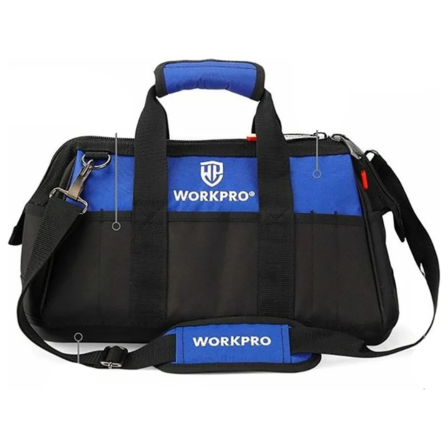 Workpro WP281026 Close Top Tool Bag w/ Molded Base 20" | Workpro by KHM Megatools Corp. Workpro WP281026 Close Top Tool Bag w/ Molded Base 20" | Workpro by KHM Megatools Corp.