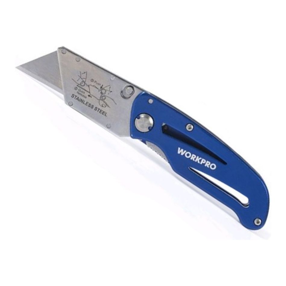 Workpro W011002WE Folding Utility Knife | Workpro by KHM Megatools Corp. Workpro W011002WE Folding Utility Knife | Workpro by KHM Megatools Corp.