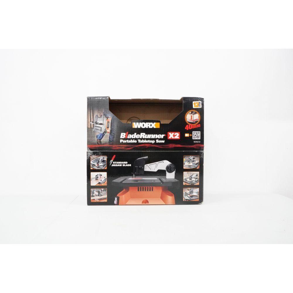 Worx WX572 Bladerunner Bench Top Jigsaw / Table Saw | Worx by KHM Megatools Corp. Worx WX572 Bladerunner Bench Top Jigsaw / Table Saw | Worx by KHM Megatools Corp.