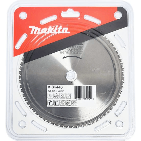 Makita A-86446 Circular Saw Blade 7-1/4" x 70T for Corrugated Steel Plate / 4131 - KHM Megatools Corp. Makita A-86446 Circular Saw Blade 7-1/4" x 70T for Corrugated Steel Plate / 4131 - KHM Megatools Corp.