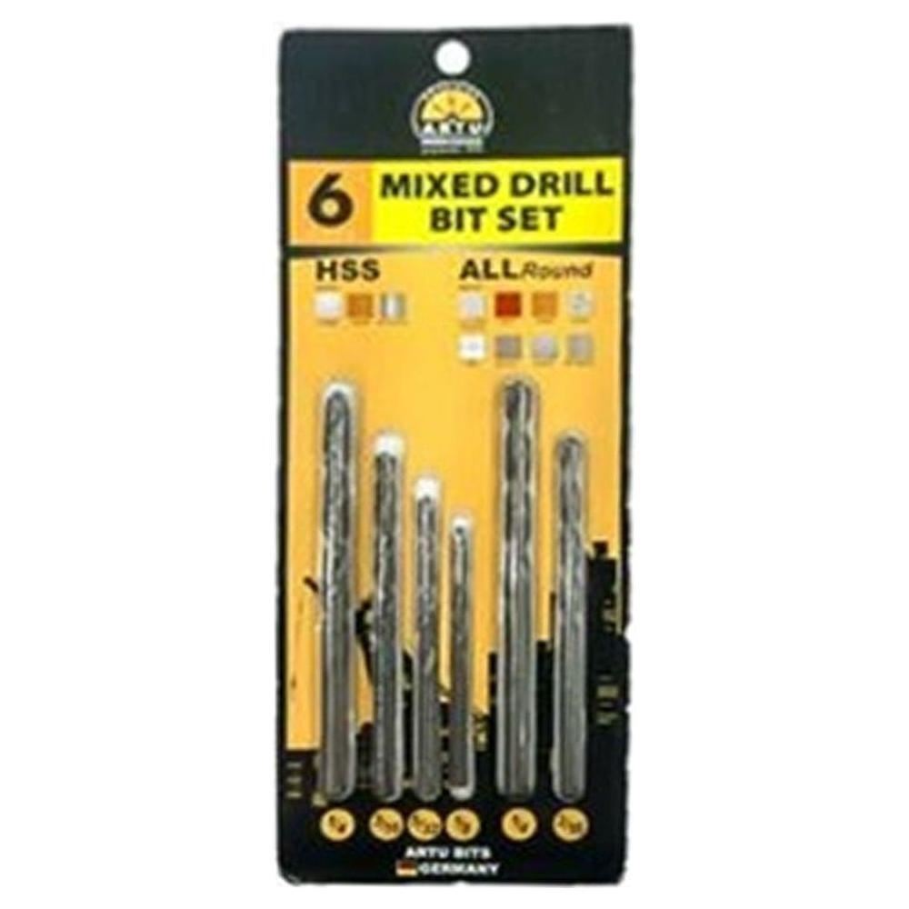 ARTU Mixed HSS and Masonry Drill Bit Set 6Pcs (MM) | Artu by KHM Megatools Corp.
