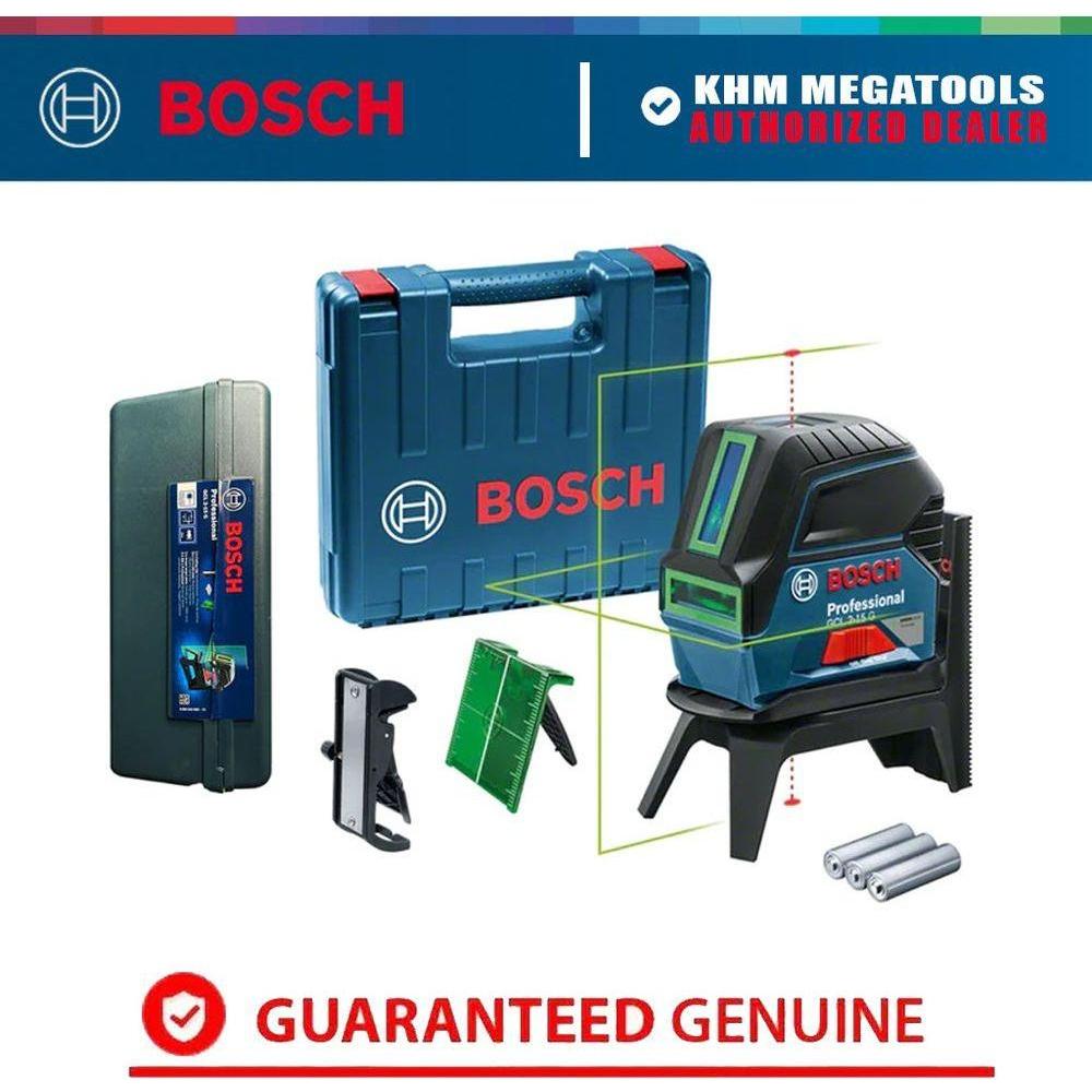 Bosch GCL 2-15 G Cross Line Laser Level With Plumb Points (15meters) | Bosch by KHM Megatools Corp. Bosch GCL 2-15 G Cross Line Laser Level With Plumb Points (15meters) | Bosch by KHM Megatools Corp.
