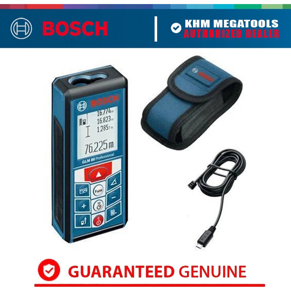 Bosch GLM 80 Laser Rangefinder / Distance Measurer (80 meters) | Bosch by KHM Megatools Corp.