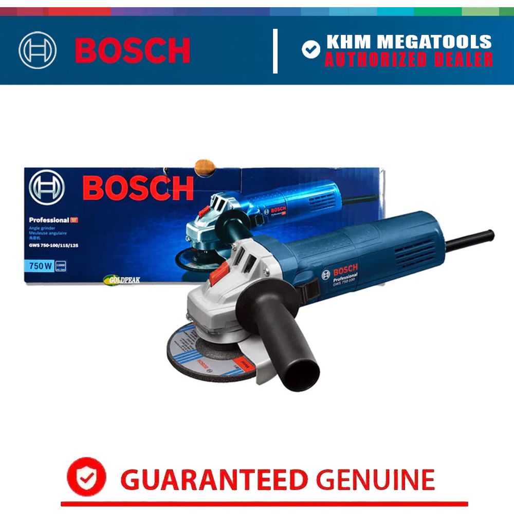 Bosch GWS 750 / 750-100 Angle Grinder 4" (100mm) 750W | Bosch by KHM Megatools Corp.