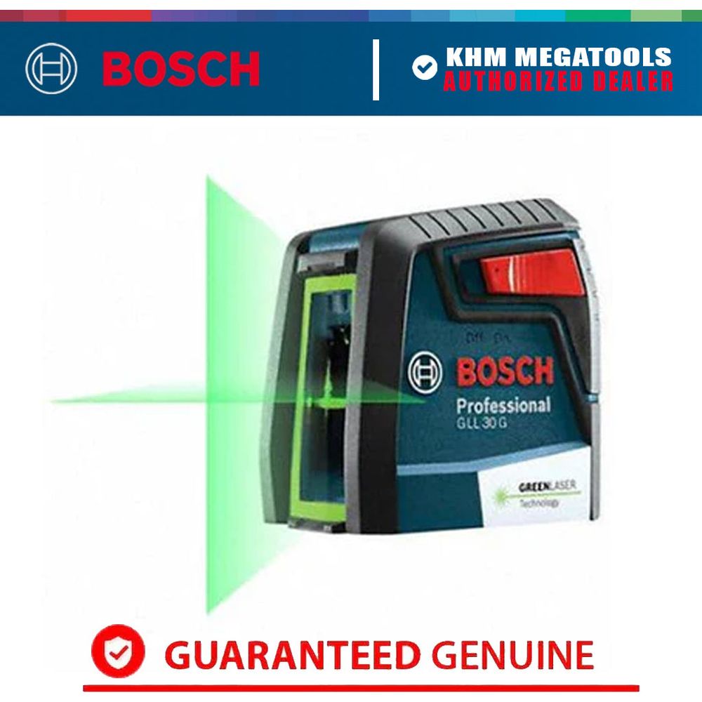 Bosch GLL 30 G Cross Line Laser Level (10 meters) | Bosch by KHM Megatools Corp.