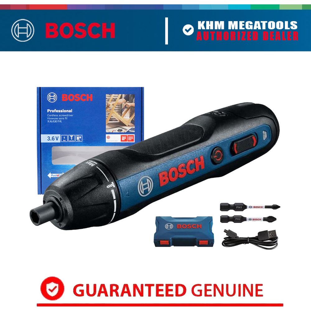 Bosch Go (Gen 2) 3.6V Cordless Screwdriver [Kit] | Bosch by KHM Megatools Corp.