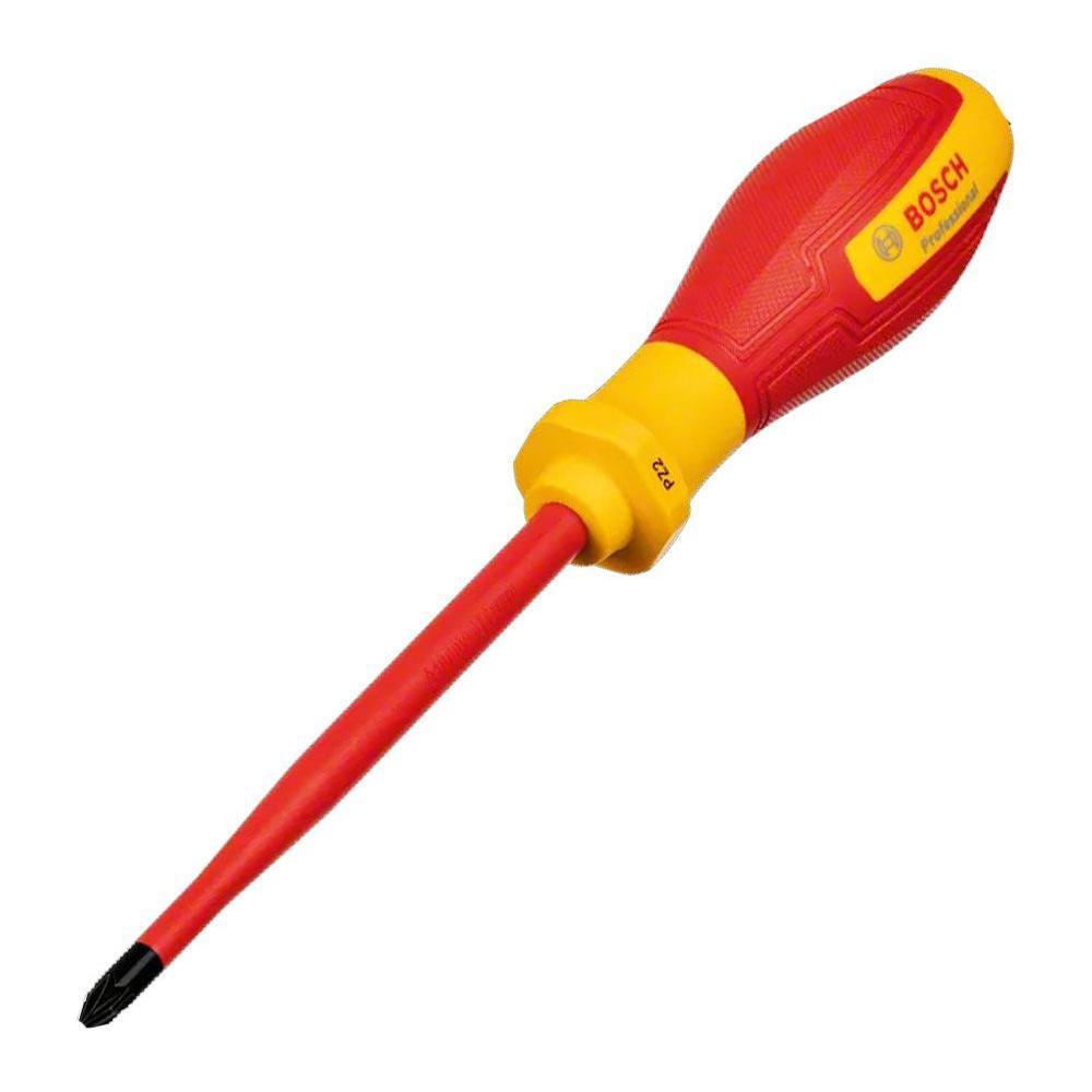 Bosch VDE  PZ2/SL Screwdriver PZ2/SL x 125mm (1600A02ND7) | Bosch by KHM Megatools Corp. Bosch VDE  PZ2/SL Screwdriver PZ2/SL x 125mm (1600A02ND7) | Bosch by KHM Megatools Corp.